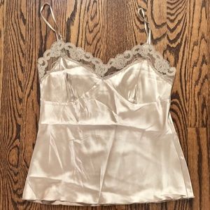 Trina Turk Gold Satin Blouse